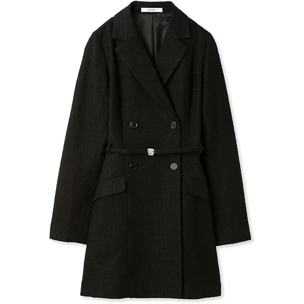 4332【美品】スナイデル ビッグカラー ショートリバーコート ベルト付き 4332【美品】スナイデル ビッグカラー ショートリバーコート